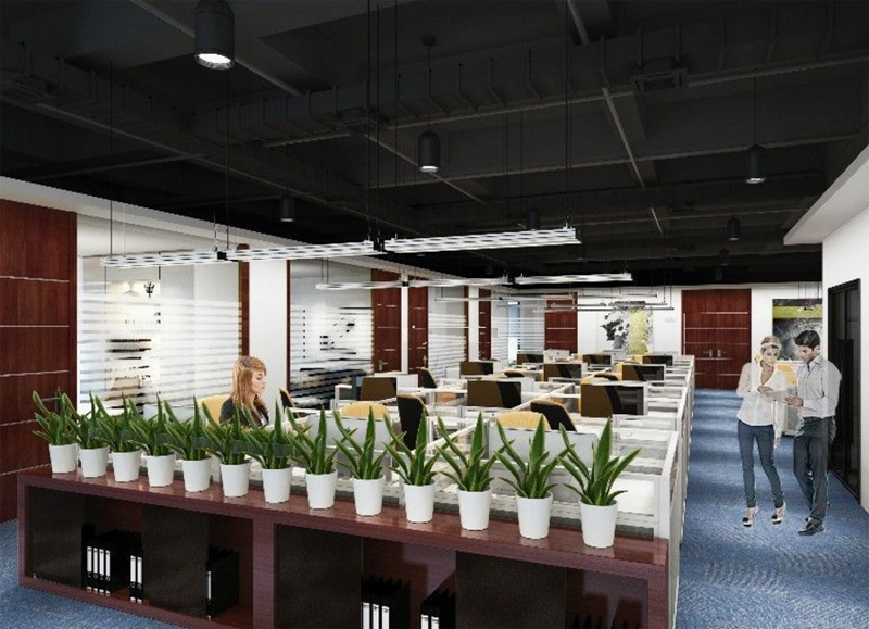 金融企業(yè)辦公裝修案例